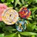 Spiral Lock Hair Tie Dreadlock Accessories for Women and Men - Colorful Iron Wire Ponytail Holders for Long Dreads and Thick Curly Hair - Includes Bag (Colored Fragmentary Flower) - Buy Online on SooperMarket.com