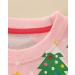 Girls Cotton Sweatshirt | Long Sleeve Casual Jumper for Toddler | Age 2-3 Years | Christmas Trees | Kids T-Shirt - Buy Online on SooperMarket.com