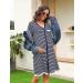 Uniexcosm Maternity Nursing Nightdress - Women's Short Sleeve Nightwear Navy Blue - Buy Online on SooperMarket.com