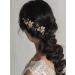 SWEETV Handmade Wedding Hair Pins for Brides - 2Pcs Bridal Hair Accessories Set - Buy Online on SooperMarket.com