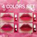 Matte Lip Stain Tint Set - 4 Colors, Multi Stick Hydrating Formula - Long-Lasting Wear - Easy Application - Shimmery Finish - 7ml (4 PCS) - Buy Online on SooperMarket.com