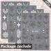 Embossed Bohemian Retro Lace Nail Art Stickers - 4 Sheets for Women and Girls - Buy Online on SooperMarket.com