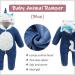 COOKY.D Unisex Winter Animal Hooded Baby Romper - Blue (3-6 months) - Buy Online on SooperMarket.com
