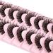 False Eyelashes Russian Strip Lashes D Curl 10 Pairs - Fluffy Extension Volume & Faux Mink Pack - 2 Styles Mixed - Dazzle with Style i-i - Buy Online on SooperMarket.com