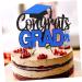 IMIKEYA 4pcs Graduation Row Graduation Cake Topper Red 2023 Graduation Party Supplies Grad Picks Mini Cake Decor Graduation Cake Insert Appetizer Dessert Picks Wrapping Paper Delicate Blue 17X13.5CM - Buy Online on SooperMarket.com
