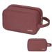 Travel Toiletry Wash Bag for Men and Women Traveling Dopp Kit Shaving Bag for Toiletries Accessories (Jujube Red) A-jujube Red