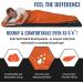VENTURE 4TH Backpacking Sleeping Bag - Lightweight Warm & Cold Weather for Adults, Kids, Couples - Ideal for Hiking, Camping & Outdoor Adventures - XXL Double Size 4.5lbs | Orange/Gray - Buy Online on SooperMarket.com