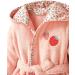 Shop Vertbaudet Baby Bathrobe - Bee Garden Salmon 92 | International Shipping Available - Buy Online on SooperMarket.com