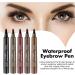 3 PCS Eyebrow Pencil Eyebrow Pen Waterproof Brow pen Microblading Eye Brow Pencils Long Lasting Natural Eyebrow Pen Black & Black-gray & Light Brown 3 count (Pack of 1) 03 Black & Black-gray & Light Brown - Buy Online on SooperMarket.com
