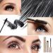 4D Silk Fiber Lash Mascara & Eyeliner Set - Black Waterproof Liquid Eyeliner & Mascara for Sky High Volume and Lengthening - No Clumping Formula - Buy Online on SooperMarket.com