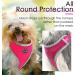 ThinkPet No-Pull Dog Harness & Leash Set | Breathable Adjustable Safety Harness for Small Medium & Large Dogs | Reflective & Padded Control Harness (Pink/Red) - Buy Online on SooperMarket.com