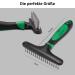 FINOPET Defaging Stretch Brush for Dogs & Cats | Harkenkamm Handle - Perfect for Undercoat Removal & Debris - Buy Online on SooperMarket.com