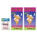 Dinky Dippers Miniature Ice Cream Cones, 1.95 Ounce Mini Child-Size (2 Pack) Bundle with PrimeTime Direct 20ct Dental Flossers in PTD Sealed Box