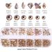 800PCS Belicey Nail Rhinestones Kit - Multi-Shape Crystals for Nail Art & DIY Crafts (Gold) - Buy Online on SooperMarket.com