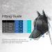 Harrison Howard Caremaster Pro Luminous Horse Fly Mask - Large Eye Space Long Nose & Ears UV Protection for Horses - Voodoo Blue | Shop Internationally - Buy Online on SooperMarket.com