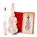 Gireatick Long Lasting Matte lipstick in Velvety Red  Unique Violin Appearance Design  Waterproof Durable Mist Liquid Lipstick with Gift Box