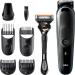 Braun 7-in-1 All-In-One Male Grooming Kit - MGK3245 Black/Blue Razor - Gifts For Men UK - 5 Attachments - Buy Online on SooperMarket.com