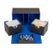 Sideloader 200 - Premium Commander Deck Box - Holds 200+ Double Sleeved Cards - MTG Deck Box - TCG Deck Box with Dice Tray for all Trading Card Games - Pokemon Deck Box MTG Commander Deck Box (Blue Interior)