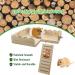 BNOSDM Hamster Wooden Platform with Climbing Ladder - Cage Accessories for Small Animals - Buy Online on SooperMarket.com