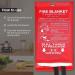 2 Pack Deluxe Emergency Fire Blanket for Home and Kitchen | Fireproof & Fire Retardant | House Fire Extinguisher Kit - Buy Online on SooperMarket.com