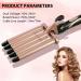 5 Barrel Curling Iron Wand Hair Waver - Ceramic Tourmaline, 0.6 Inch, Temperature Adjustable - Buy Online on SooperMarket.com