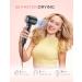 TYMO Portable Hair Dryer - Lightweight Ionic Blow Dryer for 5X Faster Drying & Shinier Hair | Travel-Friendly 4 Temps & 2 Speeds Quiet for Women - Buy Online on SooperMarket.com