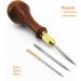 3pcs Leathercraft Switzerland Steel Sewing Stitching Needles & Awl Set - Buy Online on SooperMarket.com