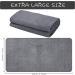 Super Absorbent Microfiber Hair Towel Wrap for Women - Quick Dry Turban for Wet Curly Long Thick Hair - Anti Frizz & Hands-Free Drying Towel (Grey) - Buy Online on SooperMarket.com