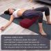 Premium Simian Yoga Bolster Pillow - Supportive Rectangular Cushion with Velvet Cover - Washable & Skin-Friendly - Ideal for Restorative & Yin Yoga - Burgundy - Buy Online on SooperMarket.com