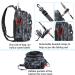 PLUSINNO Fishing Backpack Tackle Bag with Rod Holder - Water-Resistant, Ideal Fishing Gifts for Men - Large Black Camo (16.5*10.5*5.5inch) - Buy Online on SooperMarket.com