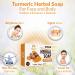 Turmeric Soap Bar for Acne, Dark Spots & Brightening - Hydrating Face & Body Cleanser - USA Made Skin Brightening Treatment 4oz - Buy Online on SooperMarket.com