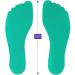 K-Roo Sports Set of 6 Colorful Foot-Shaped Floor Markers - Non-Slip Rubber Footprints in Mesh Bag for Dance, Karate & Activities - Buy Online on SooperMarket.com
