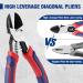 WORKPRO Diagonal Cutting Pliers with Wire Stripper 200mm Heavy Duty Cr-V Wire Cutters Multi-Function High Leverage Side Cutters Industrial Pliers - Buy Online on SooperMarket.com