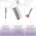 Dukal Pack of 12 Gray Plastic Hairbrushes - 8 Inch Gentle Brushing for Healthy Hair Maintenance - Convenient Rounded Bristles for Proper Hair Care - Buy Online on SooperMarket.com