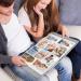 Fintie Self-Adhesive Photo Album | 60 Sticky Pages | Metallic Pen | DIY Scrapbook for 3x5, 4x6, 5x7, 6x8, 8x10 Pictures | Family, Wedding, Anniversary | Raining Hearts Design - Buy Online on SooperMarket.com