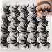 False Eyelashes Mink Lashes 25mm Long Eye Lashes Pack Dramatic 6D Wispy Thick Volume Fake Eyelashes by Geeneiya (2 Styles Mixed) Lightweight