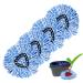 4 Pack Mop Replace Heads Compatible for O Cedar Spin Mop Refill Head Replacement for RinseClean 2-Tank System - Fluffy Microfiber Machine Washable 4 Mop
