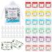 24 Set Bath Salts bulk Bubble Bath Salts for Women Relaxing Bath Spa Set Mineral Bath Soak for Wedding Gifts bride Shower Bachelor Party Favor with Thank You Card and Organza Bags (Eucalyptus)