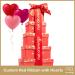 Dried Fruit & Nuts Gift Basket Red Tower + Ribbon (12 Assortments) Holiday Christmas Gourmet Bouquet Arrangement Platter  Birthday Care Package  Healthy Food Kosher Snack Box for Adults Men Women - Buy Online on SooperMarket.com