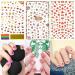 Konsait Mixed Nail Stickers (1200+ Designs) - Flower Animal/Fruit/Mermaid 3D Nail Art Decals for Women, Girls, Kids - Self-Adhesive Tips for Birthday Party Favors - Buy Online on SooperMarket.com