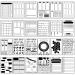 24 Pieces Journal Stencil Set Plastic Planner Bullet Journaling Stencils Ultimate Productivity Stencil DIY Templates to Create Calendars Schedule for A5 Journal Scrapbooking Notebook (Classic Style)