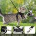 Adjustable Cat Leash Set with Reflective Vest for Kittens & Small Dogs - Polyester Black (Large) | International Shipping - Buy Online on SooperMarket.com