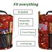 Qukou Yarn Storage Portable Bag - Red | Knitting Projects Organizer for Yarns, Crochet Hooks, and Needles - Buy Online on SooperMarket.com