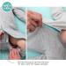 100% Cotton Double Zip Baby Sleepsuit Romper, Pink Stripe, 3-6 Months - Gender Neutral Footless Onesie with Fold Over Cuffs - Buy Online on SooperMarket.com