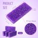 Batiyeer 100 Pcs Disposable Pumice Stone for Feet Scrubber - Foot Scrubber for Heel Callus Remover - Bath Spa Tool (Purple) - Buy Online on SooperMarket.com