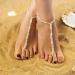 Buy Bethynas Boho Pearl Barefoot Sandals Summer Beach Ankle & Toe Ring Foot Jewelry for Women & Girls | Perfect Bridal Wedding Accessory Style 4 - Buy Online on SooperMarket.com