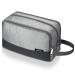 WANDF Toiletry Bag Water-Resistant Nylon Travel Wash Bag Lightweight Dopp Kit for Men and Women (A-Grey)