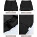 Luvamia Women's Denim Skorts Skirt - High Waisted Mini Jean Shorts with Side Slit, Stretchy & Soft Black (Medium B) - Buy Online on SooperMarket.com