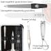 Buy Three Swords Germany 6 pcs Manicure Set 'Genova' - Black Dotted Artificial Leather Nail Care Kit with Scissors Clippers Glass & Sapphire Files - Buy Online on SooperMarket.com