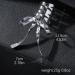 Teksome Bow Hairpin Set Retro Metal Bowknot Barrette | Single and Double Ponytail Bow Hair Clips for Women Girls Adults All Ages Kids Silver - Buy Online on SooperMarket.com